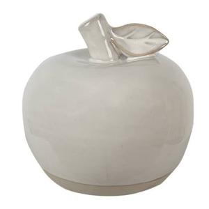 Clayre & Eef Decoratie Appel 6 cm Beige Porselein