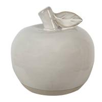 Clayre & Eef Decoratie Appel 6 cm Beige Porselein