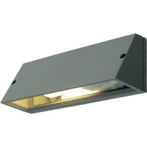 SLV Pema 230034 Buitenlamp (wand) Spaarlamp, LED E27 15 W Zilver-grijs