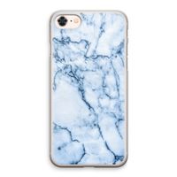 Blauw marmer: iPhone 8 Transparant Hoesje Blauw marmer: iPhone 8 Transparant Hoesje