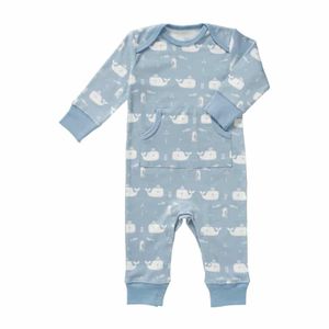 Fresk pyjama zonder voet Whale blue fog Maat