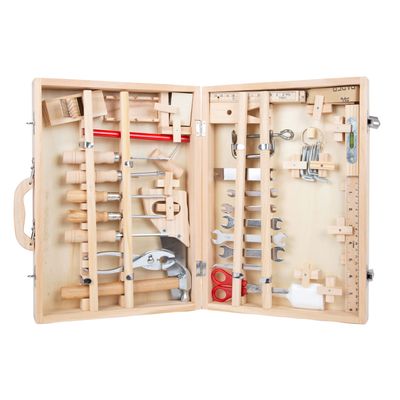 Small Foot - houten gereedschapskist deluxe met gereedschap, 28dlg.
