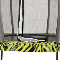 EXIT Tiggy junior trampoline met veiligheidsnet ø140cm - zwart/groen - thumbnail