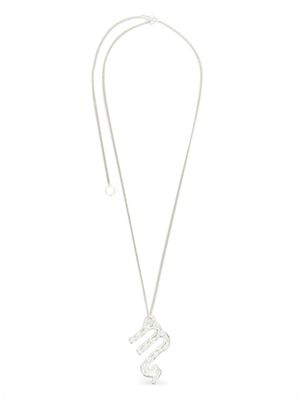 Jil Sander collier à pendentif zodiaque - Argent