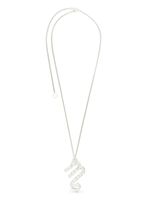 Jil Sander zodiac-pendant silver necklace - Argent