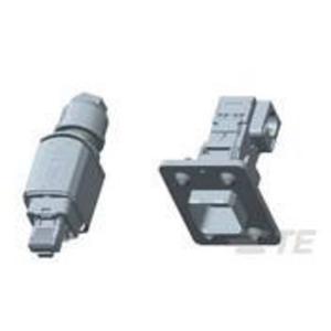 TE Connectivity RJ45-connector 5-2120875-1 Bus, inbouw, Stekker, recht Aantal polen 8P8C Zwart 1 stuk(s)