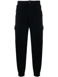 Tommy Hilfiger pantalon en velours côtelé à poches cargo - Bleu