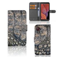 Samsung Galaxy Xcover 5 | Telefoonhoesje | Met pasjeshouder | Krokodillenprint