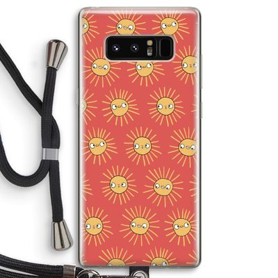 Zon: Samsung Galaxy Note 8 Transparant Hoesje met koord