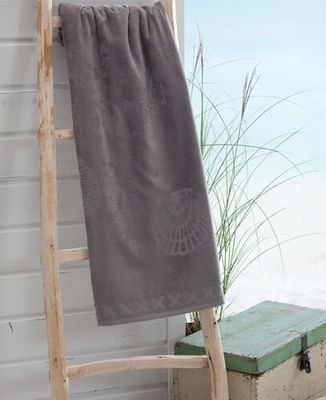 Seahorse Seahorse Strandlaken Shells Grey 100x200