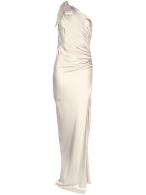 Michelle Mason robe longue à design asymétrique - Tons neutres