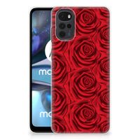 Motorola Moto G22 TPU Case Red Roses - thumbnail