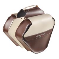 Selle Monte Grappa Dubbele tas 17,5L Fashion Skay D-bruin/cream - thumbnail