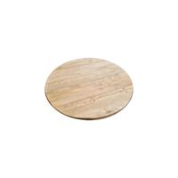 Salon tafelblad rond, diameter 40 cm en dikte 4 cm massief duurzaam elmwood