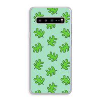 Groene blaadjes: Samsung Galaxy S10 5G Transparant Hoesje