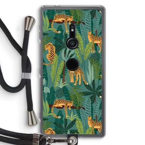 Luipaard 2: Sony Xperia XZ2 Transparant Hoesje met koord