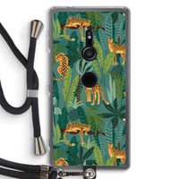 Luipaard 2: Sony Xperia XZ2 Transparant Hoesje met koord