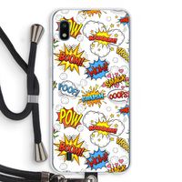 Pow Smack: Samsung Galaxy A10 Transparant Hoesje met koord