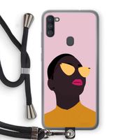 Yellow glasses: Samsung Galaxy A11 Transparant Hoesje met koord