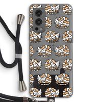 Slapende poes: OnePlus Nord 2 5G Transparant Hoesje met koord
