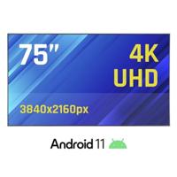 Videowall Monitor iggual IGG320051 4K Ultra HD 75"