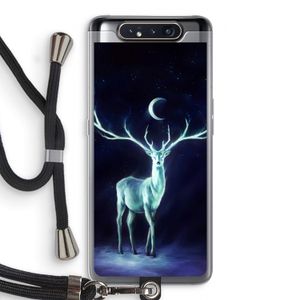 Nightbringer: Samsung Galaxy A80 Transparant Hoesje met koord