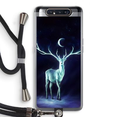 Nightbringer: Samsung Galaxy A80 Transparant Hoesje met koord
