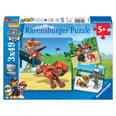 Ravensburger puzzelset PAW Patrol Team op 4 poten - 3 x 49 stukjes