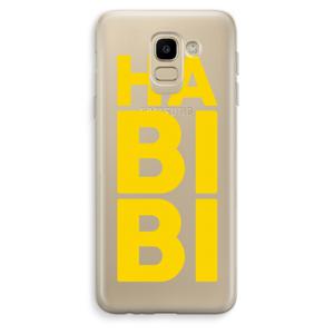 Habibi Blue: Samsung Galaxy J6 (2018) Transparant Hoesje