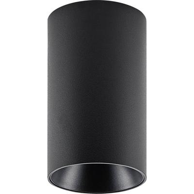 Deko Light 348242 Can IP20, 1x 7,5 W GU10, Schwarz Plafondopbouwarmatuur GU10 7.5 W Zwart