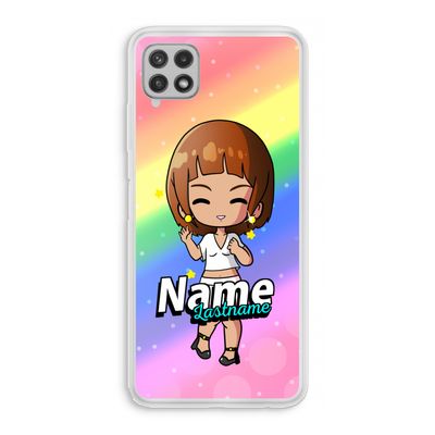 Chibi Maker vrouw: Samsung Galaxy A22 4G Transparant Hoesje