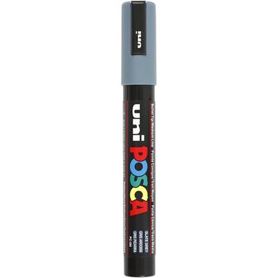 Uni-Posca Posca marker, afm pc-5m, lijndikte 2,5 mm, medium, slate grey, 1 stuk