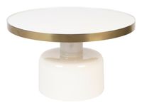Zuiver Ronde Salontafel 'Glam' 60cm, kleur Wit