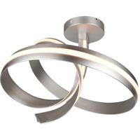 LED Plafondlamp - Cinque Cisenna - 1 Lichtpunt van 46 Watt - Dimbaar - Aanpasbare Lichtkleur - Mat Nikkel - Metaal