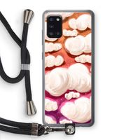 Katoen Wolken: Samsung Galaxy A31 Transparant Hoesje met koord