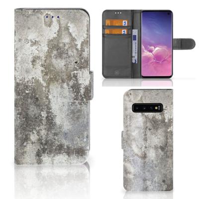 Samsung Galaxy S10 | Bookcase | Beton Print