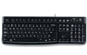 Logitech K120 Corded Keyboard toetsenbord USB QWERTY Scandinavisch Zwart