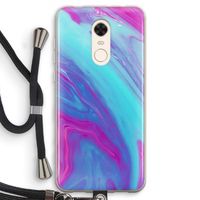 Zweverige regenboog: Xiaomi Redmi 5 Transparant Hoesje met koord