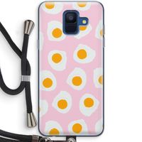 Dancing eggs: Samsung Galaxy A6 (2018) Transparant Hoesje met koord