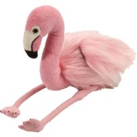 Pluche knuffel roze Flamingo van 20 cm   - - thumbnail