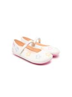 Camper Kids ballerines à fleurs brodées - Blanc Camper Kids ballerines à fleurs brodées - Blanc