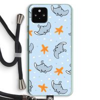 Manta: Pixel 5a 5G Transparant Hoesje met koord