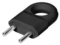 Enzo Orno stekker euro met trekoog zwart - 6140236