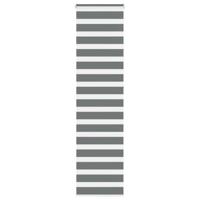 Zebra rolgordijn 55x230 cm stofbreedte 50,9 cm donkergrijs - thumbnail