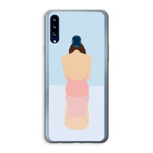 Mirror: Samsung Galaxy A20s Transparant Hoesje