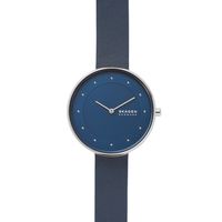 Horlogeband Skagen SKW2812 Leder Blauw 16mm - thumbnail
