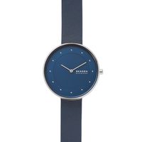 Horlogeband Skagen SKW2812 Leder Blauw 16mm