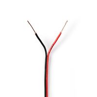 Nedis Speaker-Kabel | 2x 0.35 mm² | CCA | 100 m | Rood / Zwart | 1 stuks - CAGW0350BK1000 CAGW0350BK1000 - thumbnail