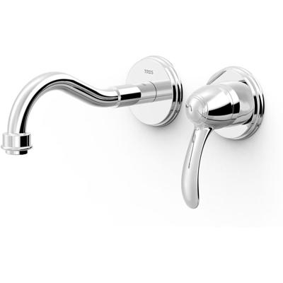 Wastafelkraan Tres Clasic | Inbouw | Mengkraan | Incl.Inbouwdeel | Vintage | Chroom
