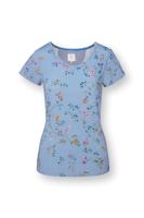 Pip Studio Tilly Top Korte Mouw Delhi Dreams Blauw XXL